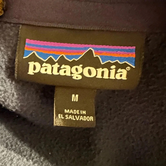 Patagonia half zip navy sweater size M - Picture 5 of 6